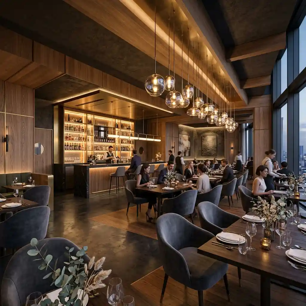 Diseño interior restaurante hotelero Lima