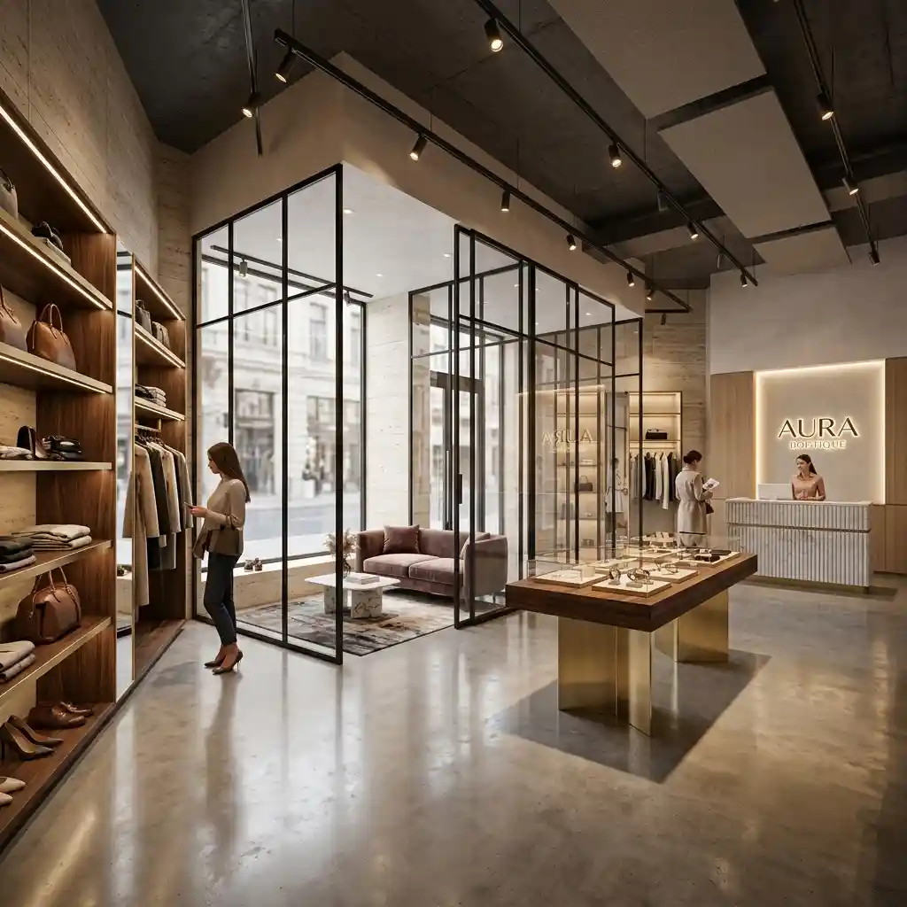 Diseño interior retail tienda comercial Lima